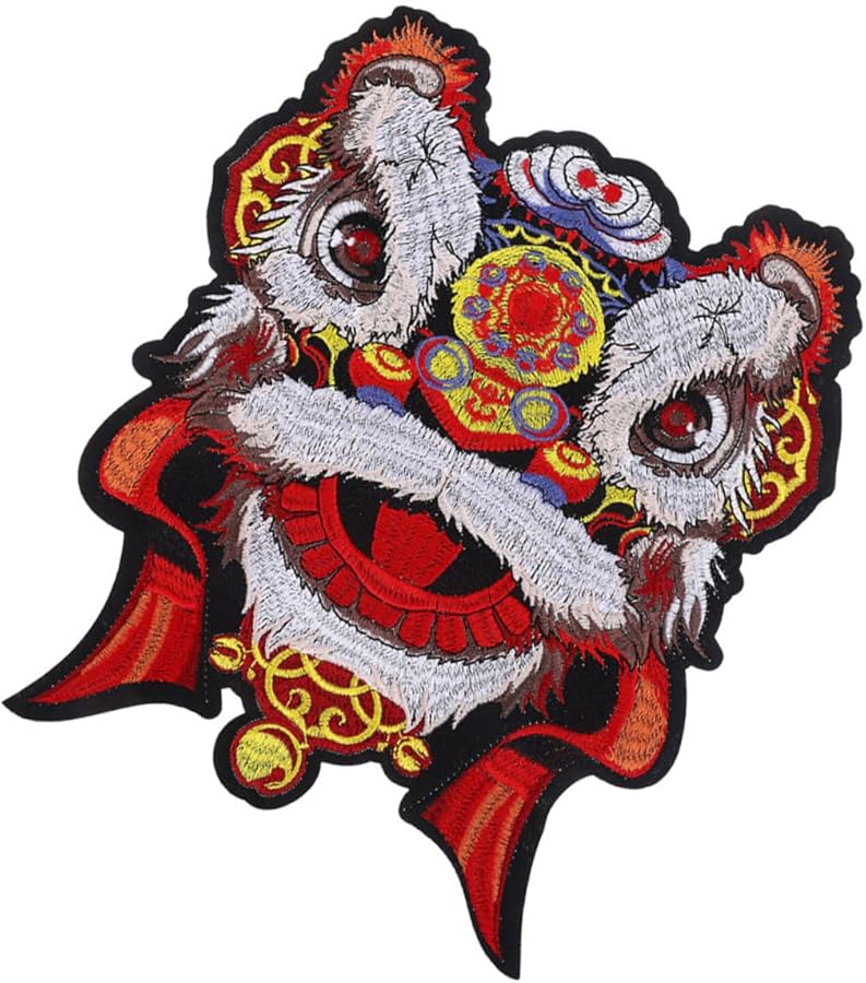 Large Lion Embroidered Patch For Jeans DIY Clothing Sewing Applique Decorative Accessory - Image 1